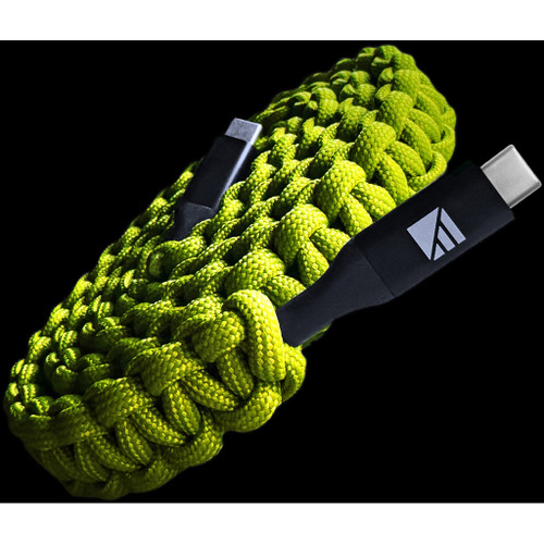Dark Energy USB C to C Paracord Cable  Green
