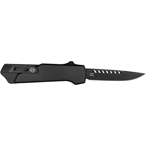 Southern Grind Arachnid OTF Knife 3.2 in  Drop Point Black w/Black