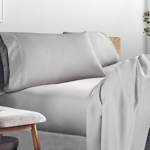 New Purecare Premium 100% Tencel Sheet Set Gray In Size Twin Xl