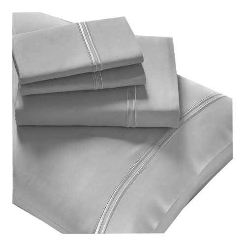 New Purecare Premium 100% Tencel Sheet Set Gray In Size Split King