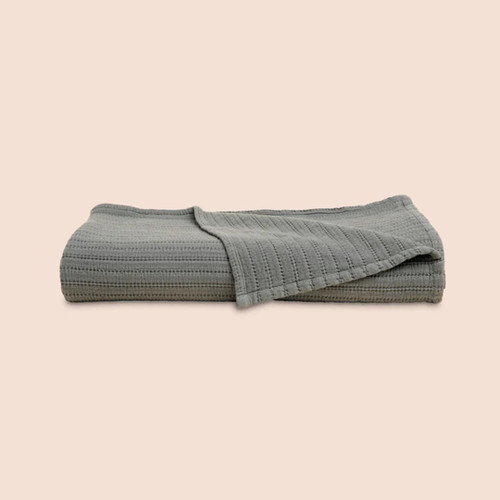 Purecare Dr. Weil Ridgeback 100% Cotton Coverlet Agave In Size Queen