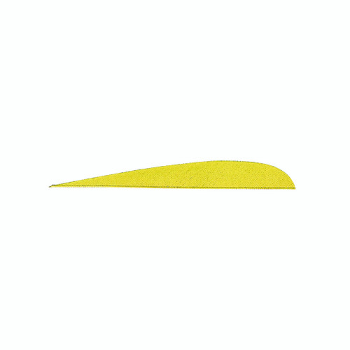 Gateway Parabolic Feathers Neon Yellow 4 in. RW 100 pk.