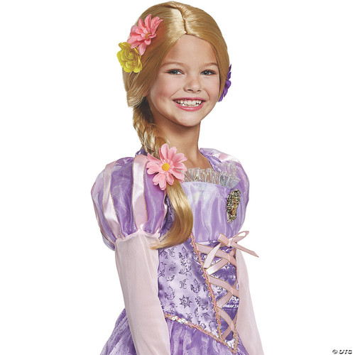 Disguise Tangled Rapunzel Deluxe Wig Kids Standard , Beige Costume
