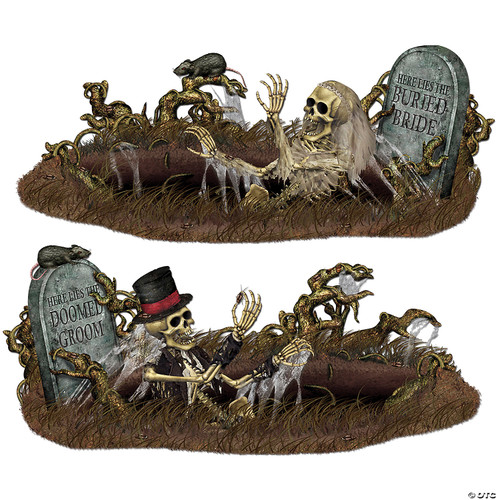 Beistle Doomed Groom and Buried Bride Props