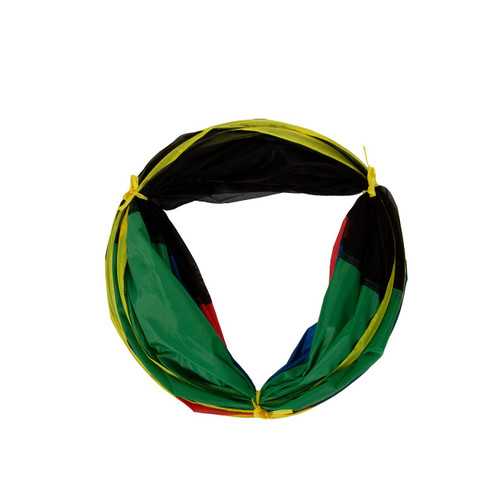 Pacific Play Tents Half Mesh Play Tunnel 66"L x 18" Around Green/Blue/Red