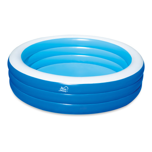 Bluewave Inflatable 7.5' Round 22" Deep Heavy-Gauge PVC Family Pool With Cover