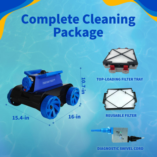Bluewave Indigo Hybrid X-5 Computer Controlled Robotic Cleaner For All Pool Type