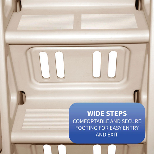 Bluewave Neptune A-Frame Entry System With Gate For Above Ground Pools Taupe