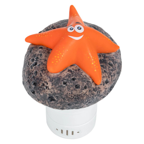 Bluewave Chlorinator Friendly Starfish Design Floating Chlorine Dispenser Orange