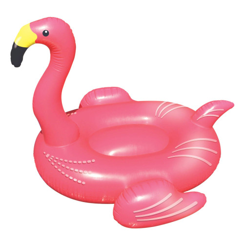 Bluewave Giant Pink Flamingo 78-In Inflatable PVC Ride-On Pool Toy