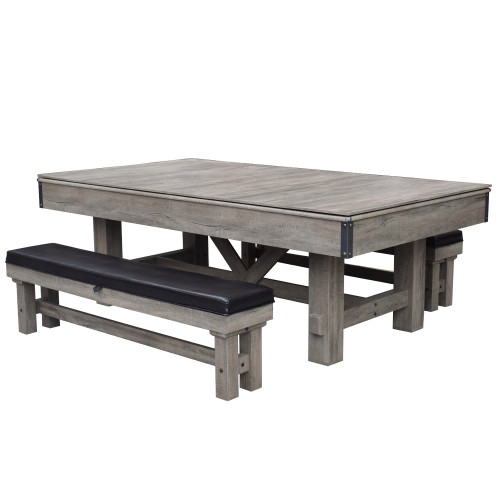 Bluewave Logan 7-Ft 3-In-1 Pool Table W/Benches