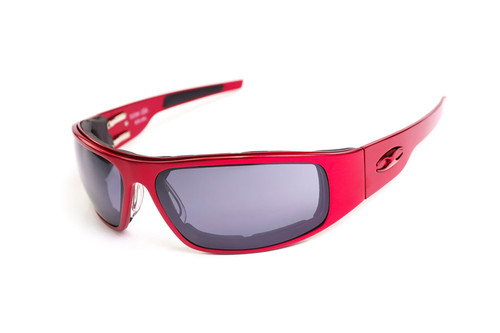 Icicles Big Daddy Bagger Transition Grey Lens Sunglasses with Red Smooth Frame