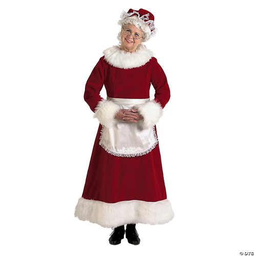 Burgundy Velvet Mrs. Claus - XL
