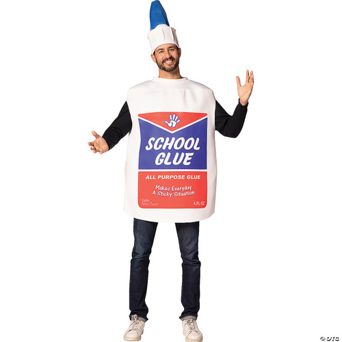 School Glue Squeeze Bottle Adult Costume - One Size Fits Most