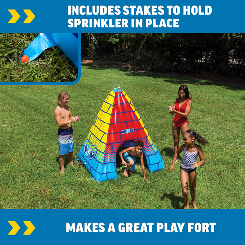 Wow Pyramid Backyard Durable Inflatable Summer Water Toy Sprinkler