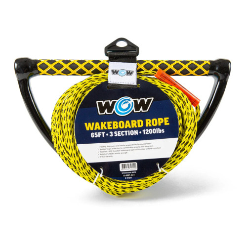 Wow Watersports Wakeboard And Water Skiers 65 Ft Rope With Floating Handle
