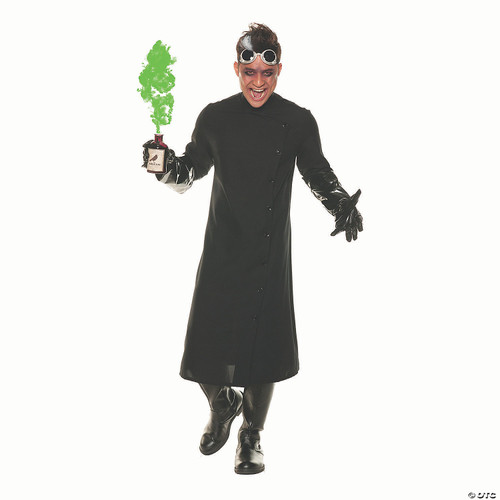 Underwraps Men's Mad Doctor, Black, One Size Costume - One Size Fits Most