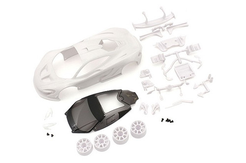 New Kyosho Mclaren P1 Gtr White Body Set W/ Wheels