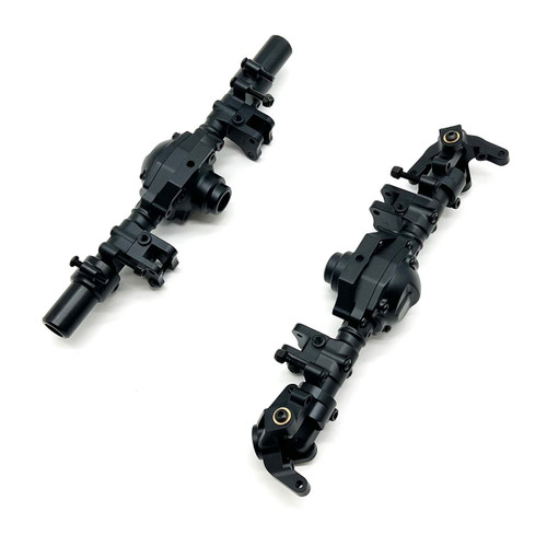 HRP Racers Edge Black Aluminum Axle Housing Set Front And Rear For Cen Ford