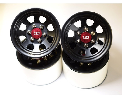 HRP Hot Racing Steel 2.2 Beadlock 6-Lug Wagon Wheels For 12Mm Hex Black 4 HRP Hot Racing Steel 2.2 Beadlock 6-Lug Wagon Wheels For 12Mm Hex Black 4