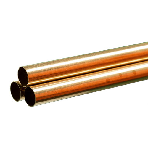 HRP K And S Metals Round Brass Tube: 9/16" Od X 0.014" Wall X 36" Long HRP K And S Metals Round Brass Tube: 9/16" Od X 0.014" Wall X 36" Long