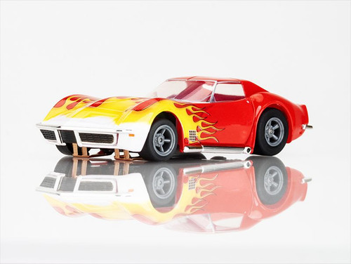 HRP Afx Racing Corvette 1970 Red/Yellow Wildfire Ho Scale Slot Car HRP Afx Racing Corvette 1970 Red/Yellow Wildfire Ho Scale Slot Car