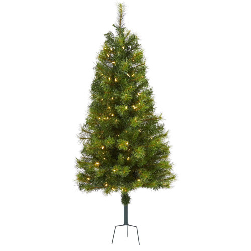 New Nearly Natural 18” Cypress Cone Artificial Tree In Decorative Planter