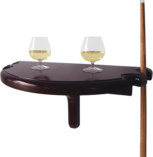 Bluewave Premium Half Moon Wall Shelf - Mahogany Finish