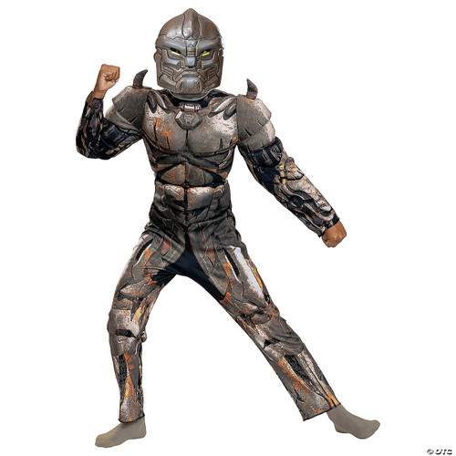Kids Classic Muscle Transformers Rhinox T7 Costume Medium 7-8