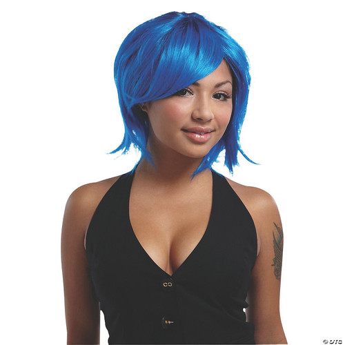 Morris Costumes Blue Shag Wig - One Size Fits Most