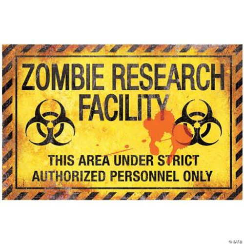 Metal Zombie Research Facility Sign
