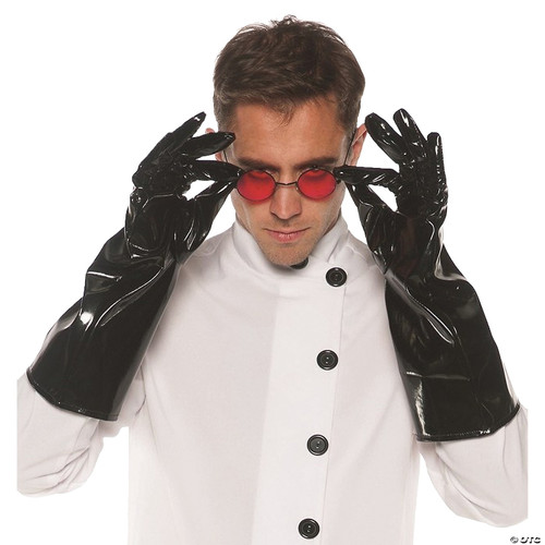 Vinyl Gloves - Black Costume - One Size Fits Most