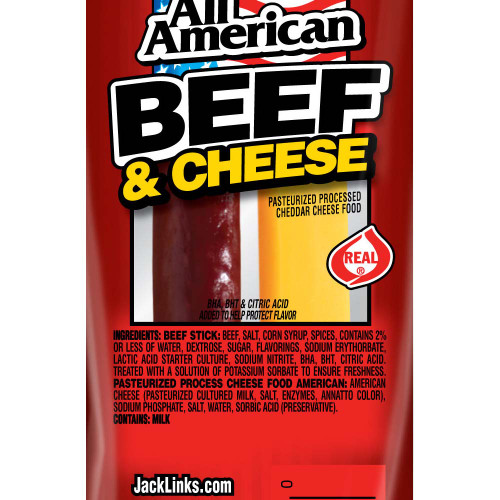 Jack Links J.L. 1.2oz Original Beef & Cheese Pack of 16