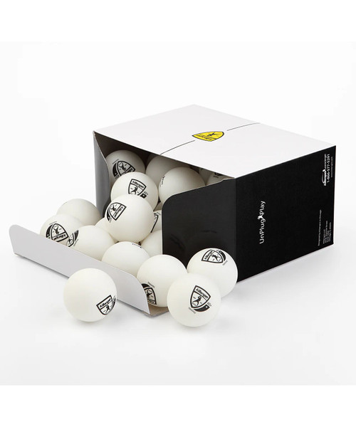 Killerspin 40mm Training Ping Pong Balls In Classic White Pack Of 25