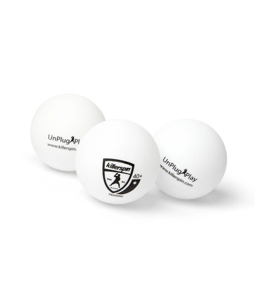 Killerspin 40mm Training Ping Pong Balls In Classic White Pack Of 25
