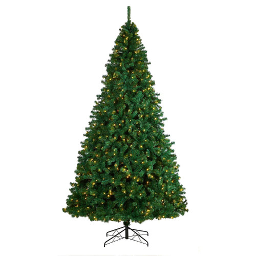 New Nearly Natural 10' Northern Tip Artificial Christmas Tree W/ 800 Clear Led