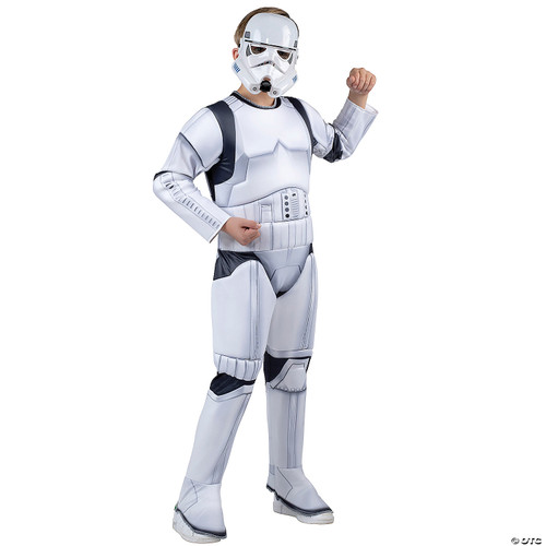 Star Wars Stormtrooper QUALUX Costume (Child) - Qualux Jumpsuit with 3D Half