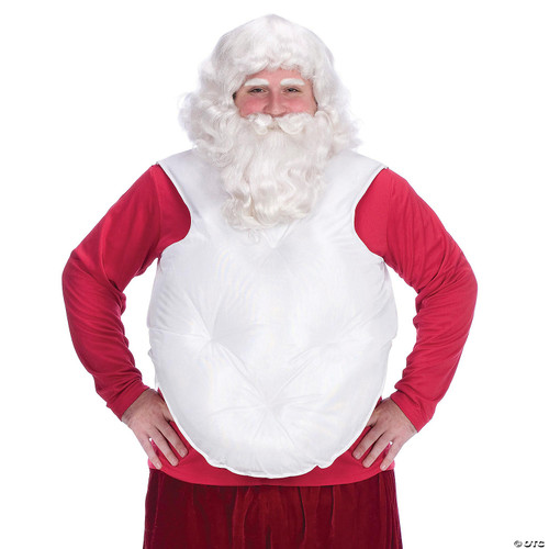 Halco White Santa Suit Stuffer Costume - One Size Fits Most