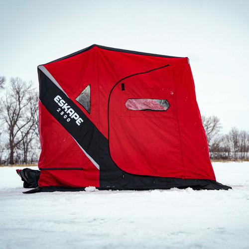 Eskimo Ice Fishing Eskape 2800 2-3 Person Side-Door Sled Shelter