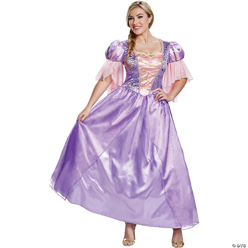 Rapunzel Costume, Official Disney Princess Rapunzel Deluxe Costume Dress, Adult