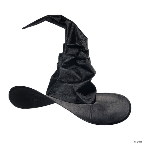 UNDERWRAPS Witch Wizard Hat Adult - Curved Witch Hat for Halloween, Hocus