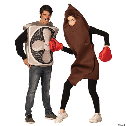 Rasta Imposta Funny Novelty Gag Halloween Costumes, Sh!t Hits the Fan Couples
