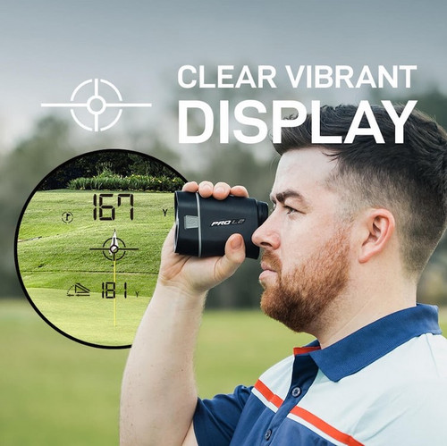 Shot Scope PRO L2 Golf Rangefinder in Grey with Built-in Cart Magnet