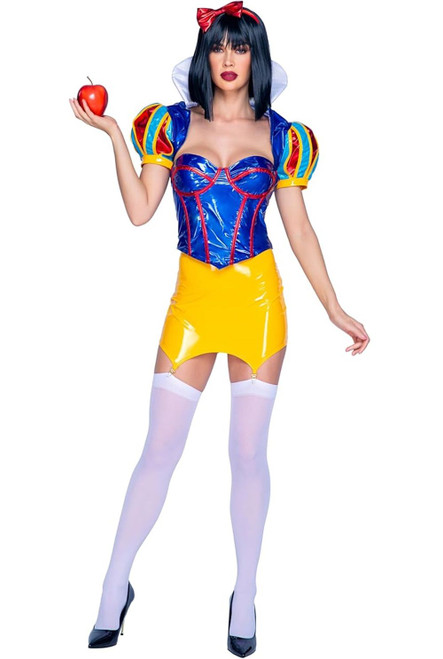 Roma Costume Womens 4Pc Enchanted Forest Vixen Small Size In Blue/Red/Yellow