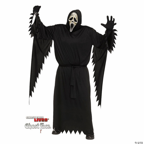 Fun World Ghost Face Aged Adult Plus Size Costume