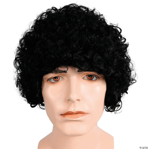 Morris Costumes Style 100 Curly Wig Black