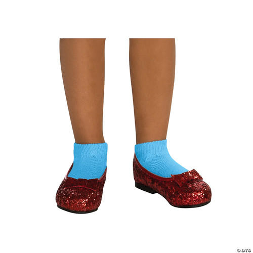 Rubies Wizard of Oz: Dorothy Deluxe Red Glitter Costume Shoes for Kids, Girl's