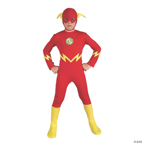 Rubies DC Comics Superheroes: The Flash Costume for Kids, Boy's Large