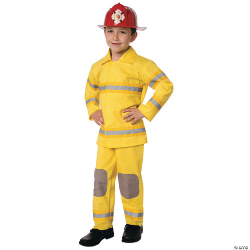 Fireman (Yellow) Child Costume Size Medium