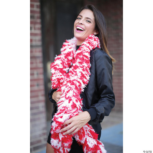 Featherless Super-Sized Faux Feather Boa (Made of Yarn) - U.S. Patent #